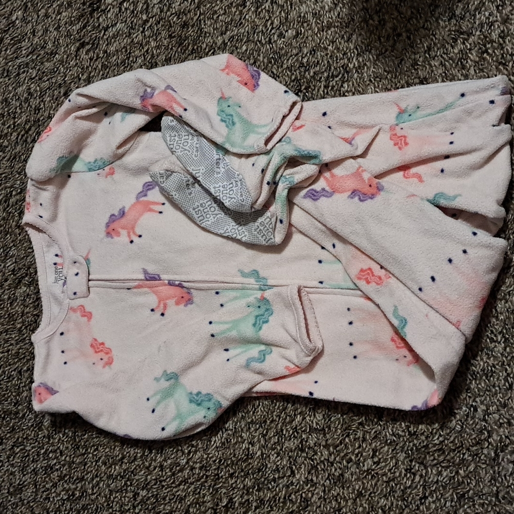 3T Unicorn Footie Pajamas